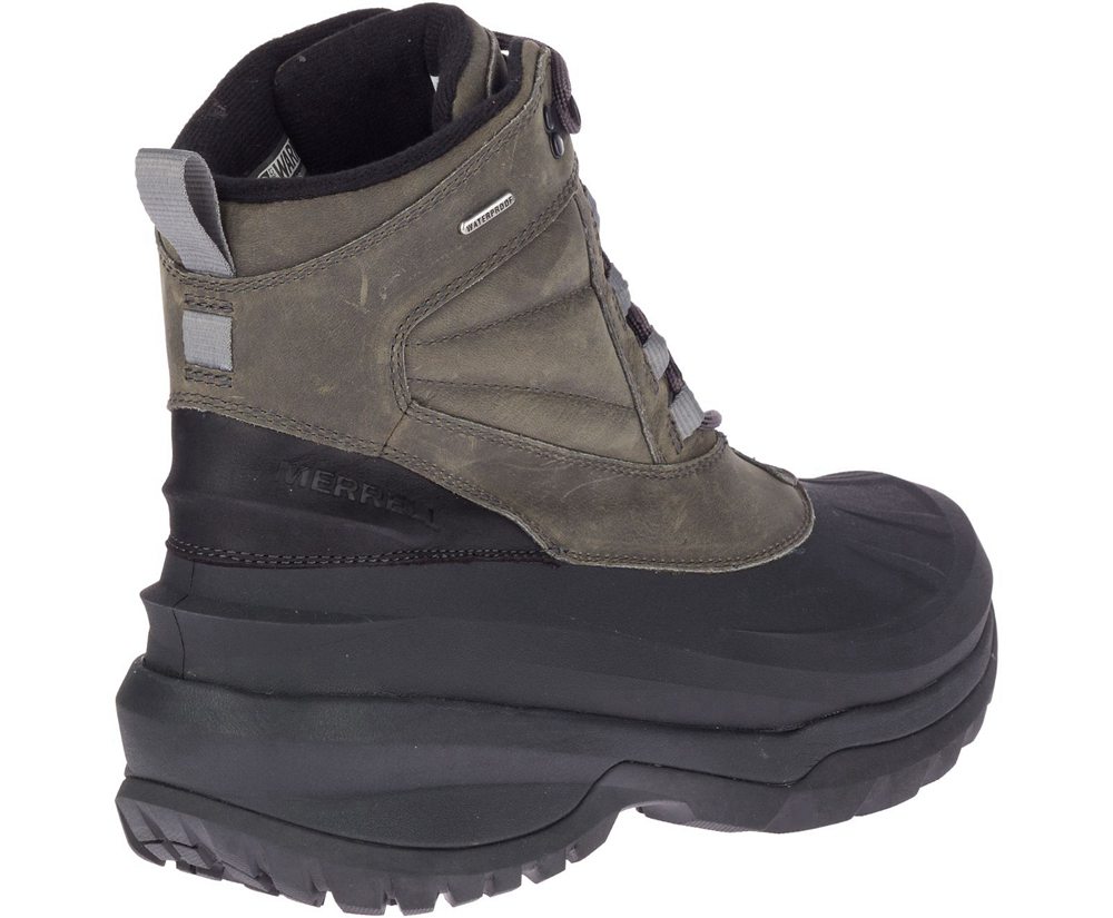 Botas Homem - Merrell Thermo Slush Mid Shell Waterproof - Cinzentas/Pretas - ASN764031